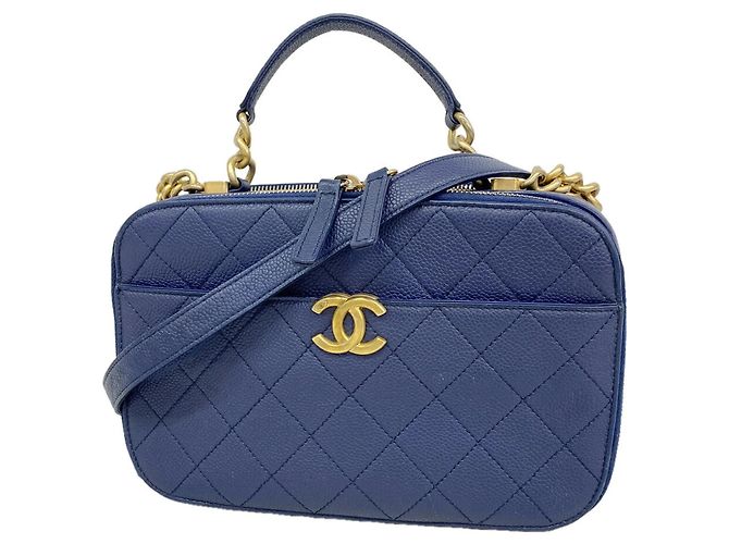 Borsa Vanity Chanel Navy Blu navy