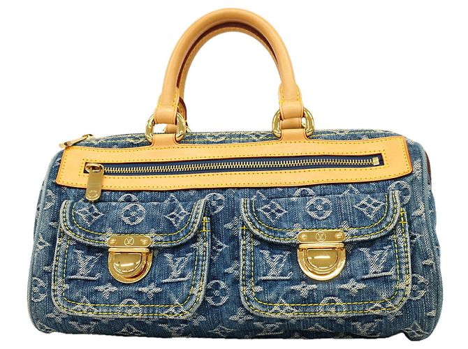 Bolso Louis Vuitton Monogram Denim Neo Speedy Azul