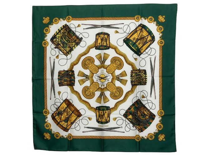 Silk In Hermès Lenço Hermes Carre 90 LES TAMBOURS