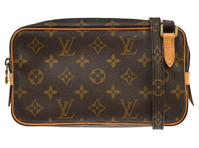 Louis Vuitton Pochette Marly Bandouliere Monogram Canvas medium Marrom