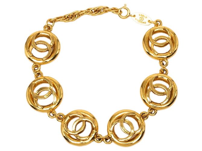 Chanel Coco Mark Vintage Armband Golden