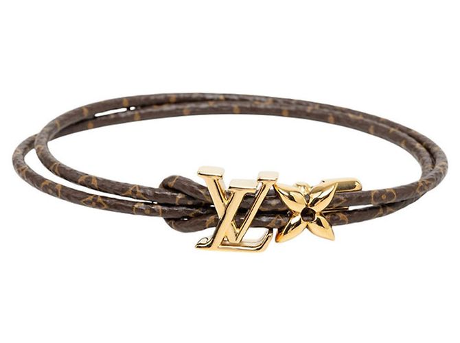 Bracciale Louis Vuitton LV Bloom M8416Z Marrone D'oro
