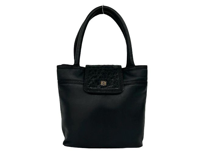 Borsa Loewe in pelle di struzzo Nero