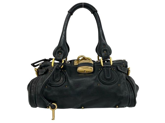 Chloé Chloe Paddington Lederhandtasche Schwarz