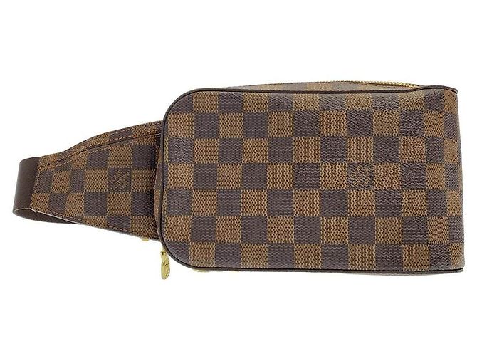 Bolsa de Ombro Louis Vuitton Damier Geronimos Marrom