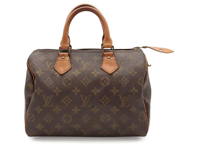 Louis Vuitton Speedy 25 Monogram Handbag Brown