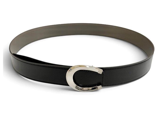 Hermès Hermes Gürtel aus Epsom Odysee Leder Schwarz