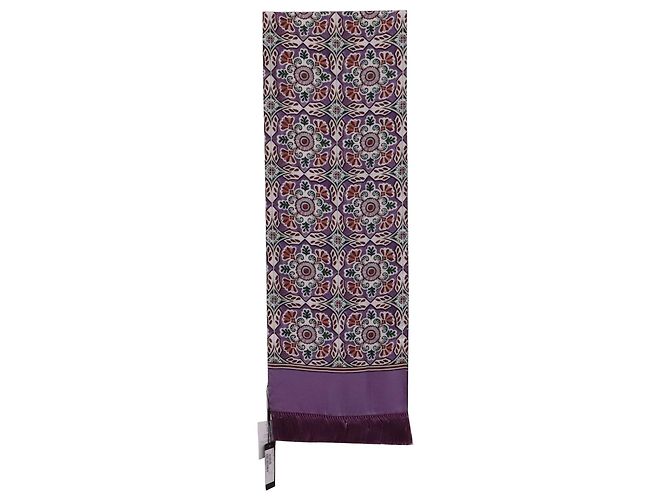 Sciarpa stampata Dolce & Gabbana in seta multicolore