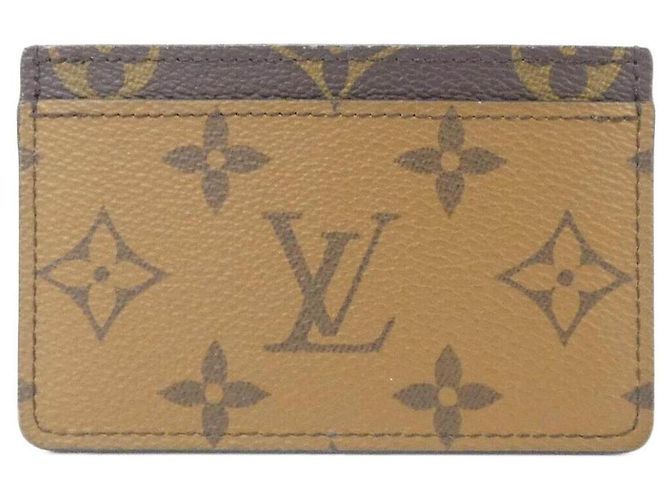 Louis Vuitton Monogram Reverse Card Case Marron