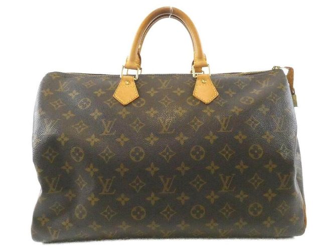 Bolso Boston Louis Vuitton Speedy 40 Monogram Castaño