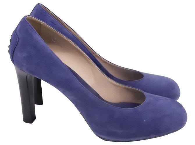 Décolleté Tod's in camoscio blu