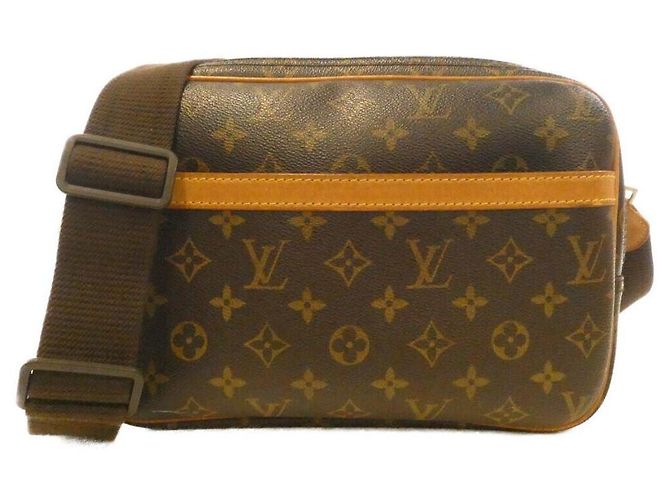 Borsa a tracolla Louis Vuitton Reporter PM Monogram Marrone