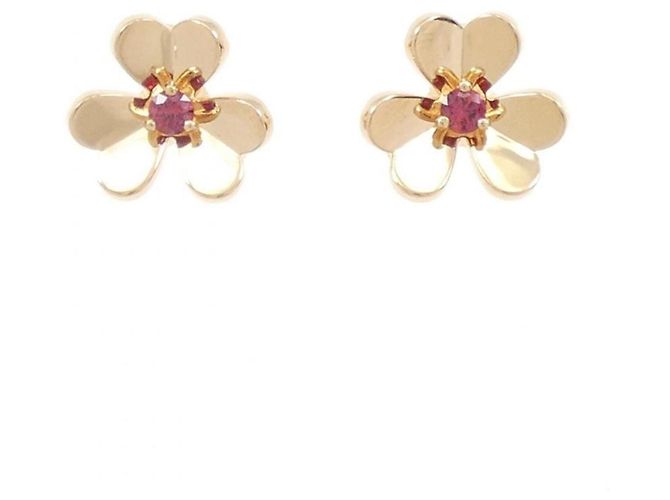 Brincos Van Cleef & Arpels Frivole Mini Stud Earrings