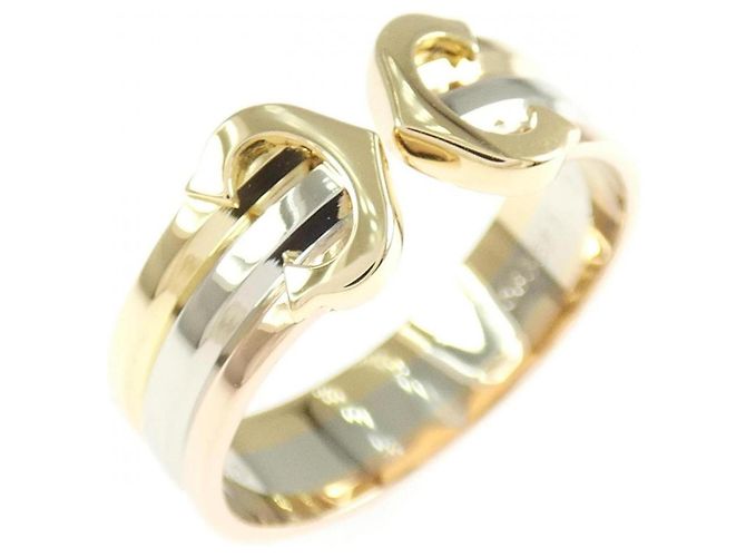 Cartier 2C Ring aus Weißem Rosé und Gelbgold 18K
