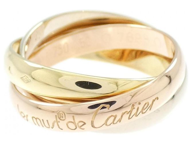 Anello Cartier Trinity 18K Oro Rosa Bianco e Giallo