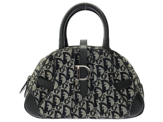 Borsa a mano nera Christian Dior Nero