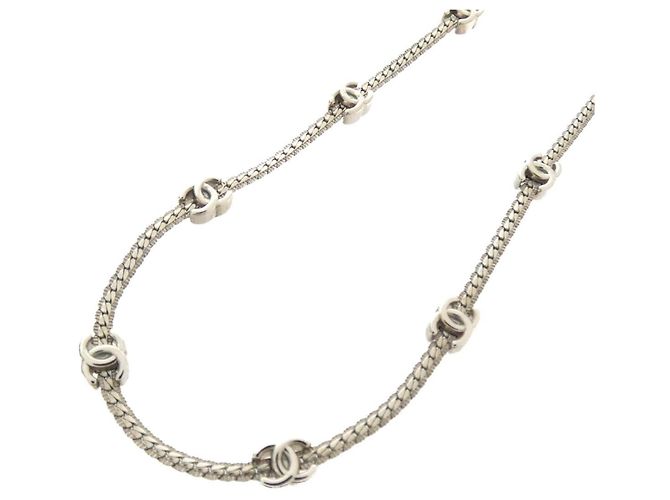 Colar Chanel ABE254 Prata