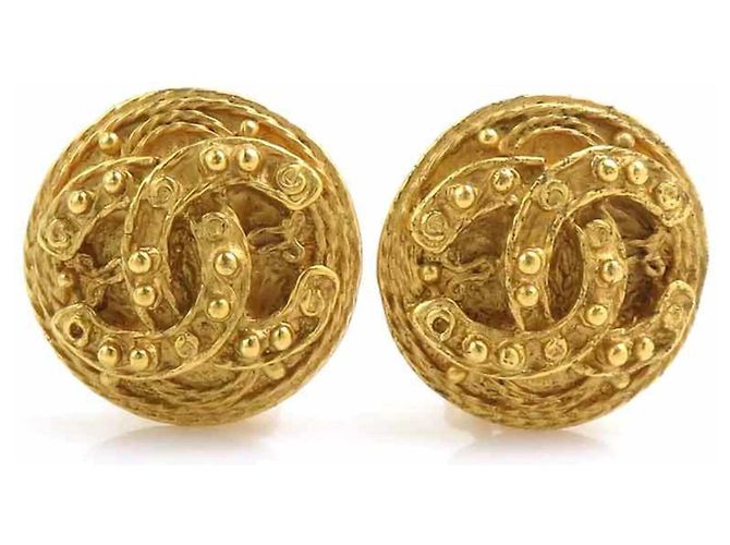 Boucles d'oreilles clips Chanel Gold