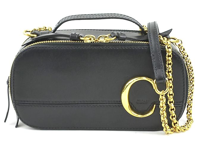 Chloé Mini Leather Shoulder Bag Black