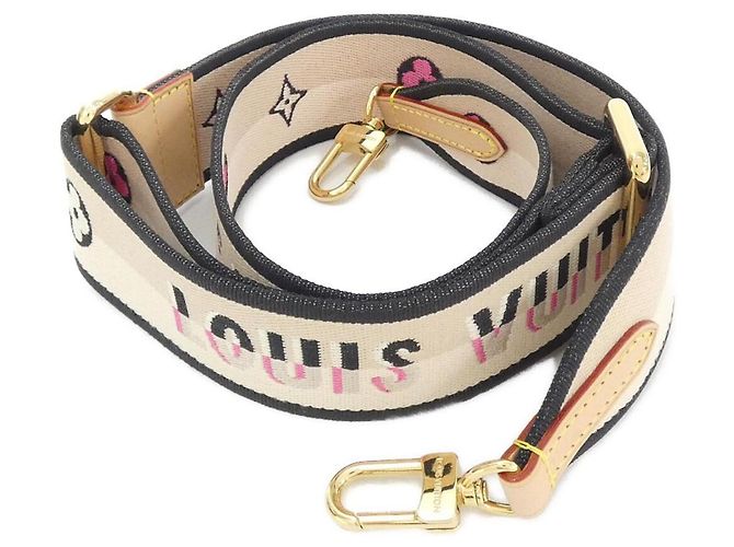 Louis Vuitton Shoulder Strap M26926 Black Cream