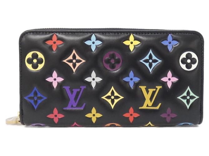 Louis Vuitton Multicolor Zippy Wallet Black