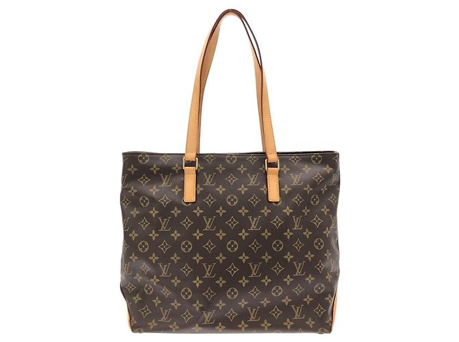 Borsa Louis Vuitton Monogram Cabas Mezzo Marrone