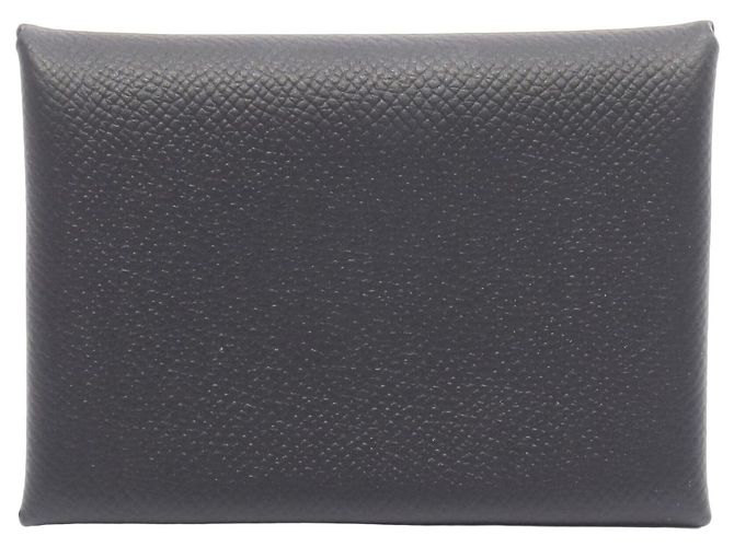 Hermès Hermes Calvi Duo Geldbörse/Münzbeutel Schwarz