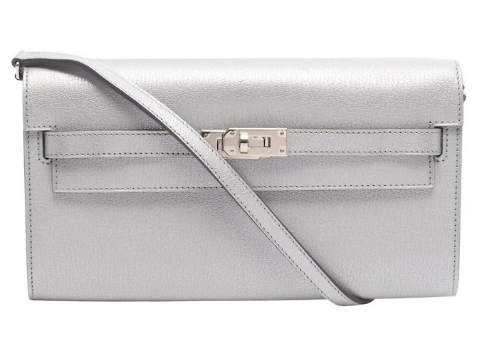 Hermès Hermes Kelly To Go Argent Shoulder Bag Silvery