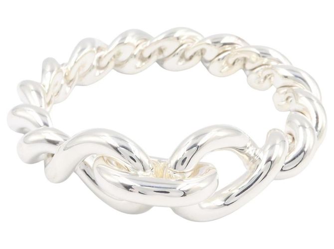 Hermès Bracciale con Charms Hermes Torsade MM Argento