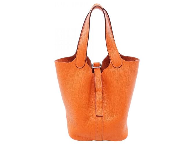 Hermès Sac à main Hermes Picotin PM Orange