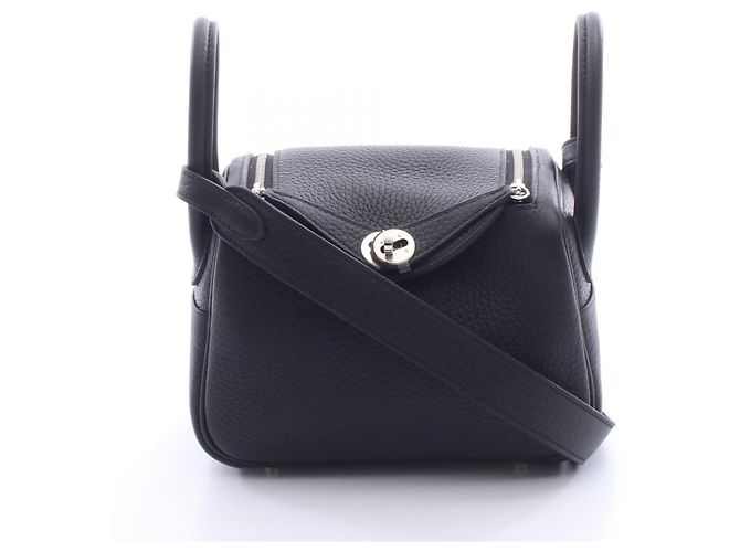Hermès Bolsa de Ombro Hermes Lindy Mini Preto