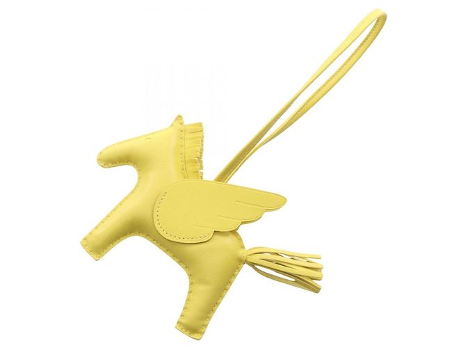 Hermès Hermes Rodeo Pegasus MM Lime Handbag Charm Golden Yellow