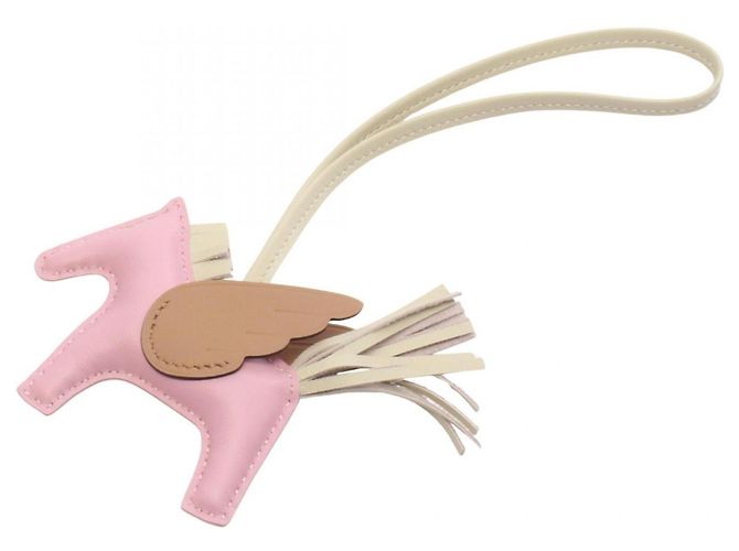 Hermès Hermes Rodeo Pegasus PM Handbag Charm Marrom Rosa Cru