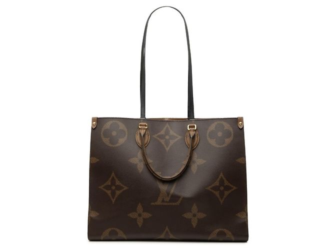 Louis Vuitton Monogram Reverse OnTheGo GM Handtasche Braun
