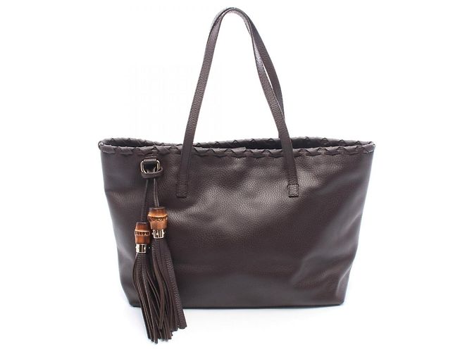 Sac cabas Gucci Bamboo Marron
