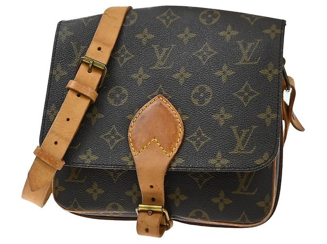 Louis Vuitton Cartouchiere Monogram Canvas MM Marron