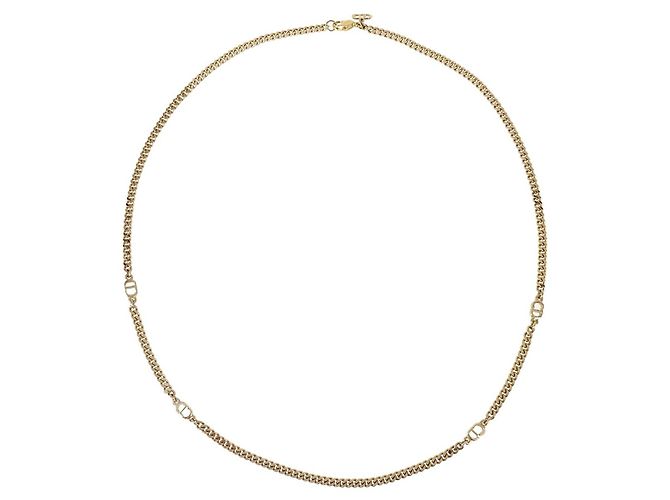 Christian Dior CD Chain Link Metal D'oro