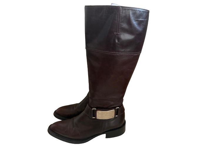Luciano Padovan Braune Lederstiefel