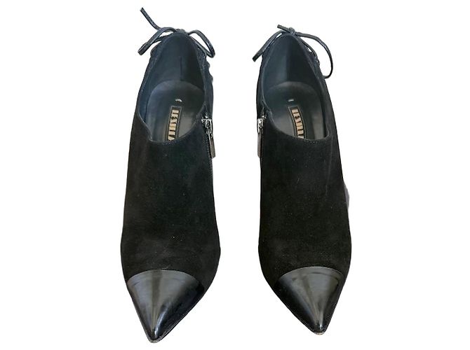 Autre Marque Lezilla black suede ankle boots