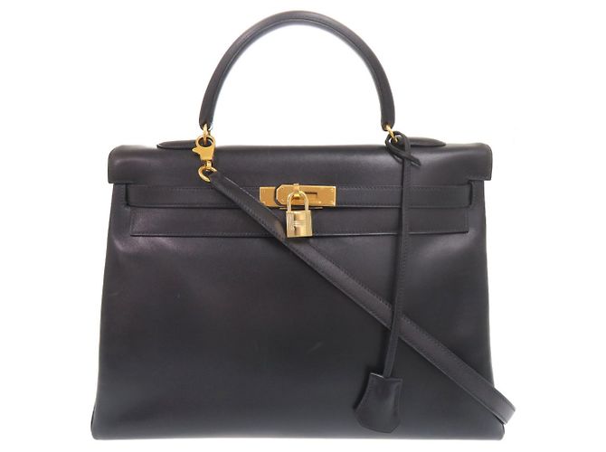 Hermès Borsa Hermes Kelly 35 Blu navy