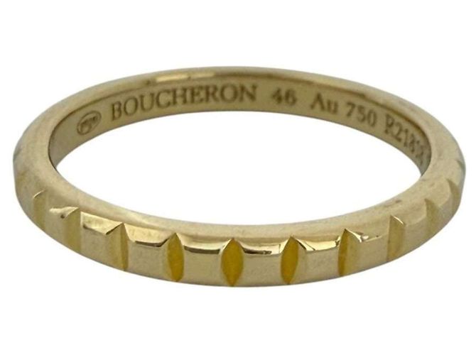 Anel Aliança Boucheron Quatre Clou de Paris Dourado