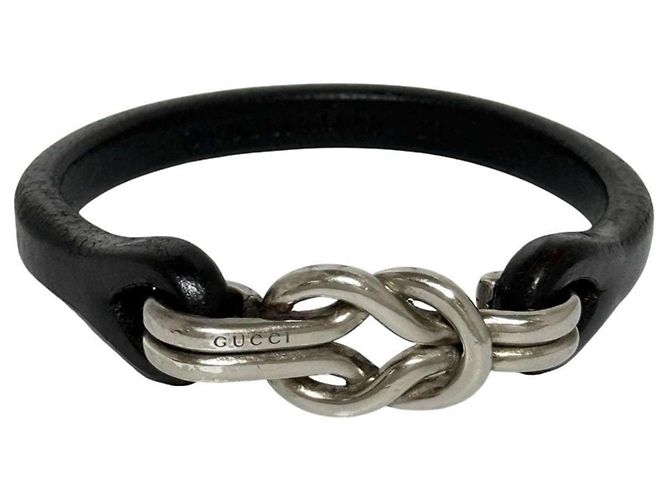 Bracciale Nodo da Uomo Gucci Marrone Marrone scuro