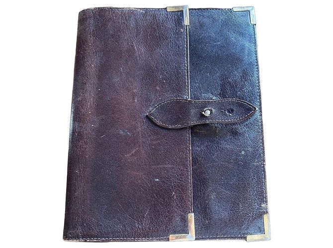 Fendi brown leather agenda