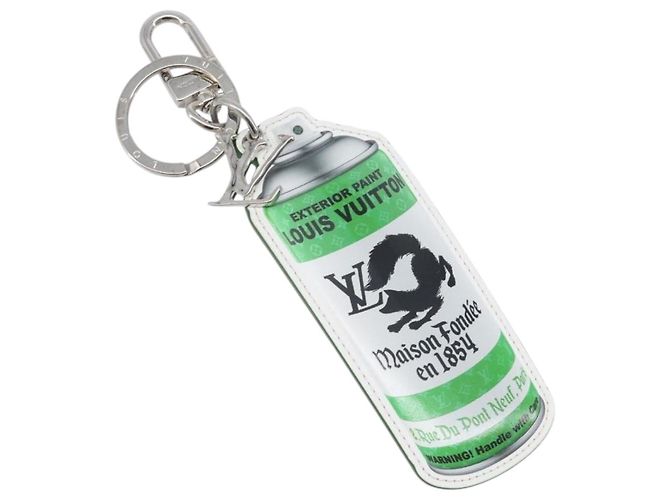 LOUIS VUITTON Monogram Porte Cles LV Painted Charm Leather MP3384 Auth 207273M
