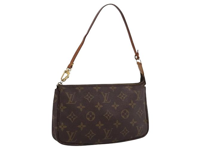 LOUIS VUITTON Monogram Pochette Accessoires Pouch M51980 LV Auth BA16373