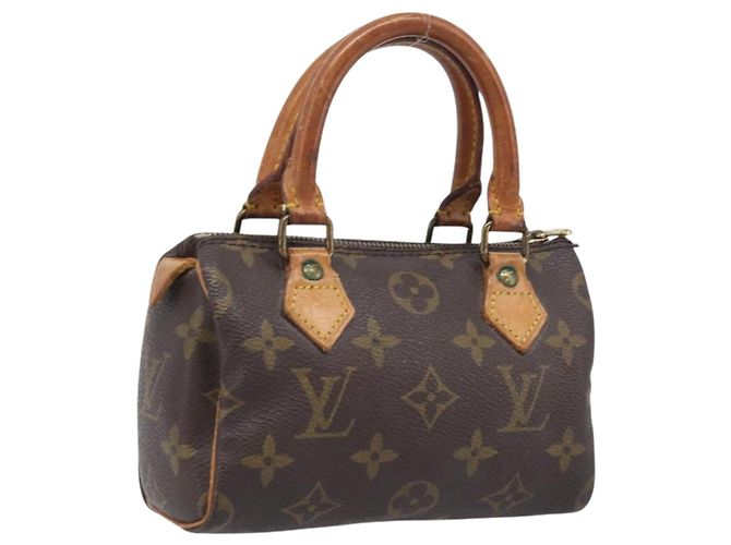 LOUIS VUITTON Monogram Mini Speedy Hand Bag M41534 LV Auth 208840 Monograma