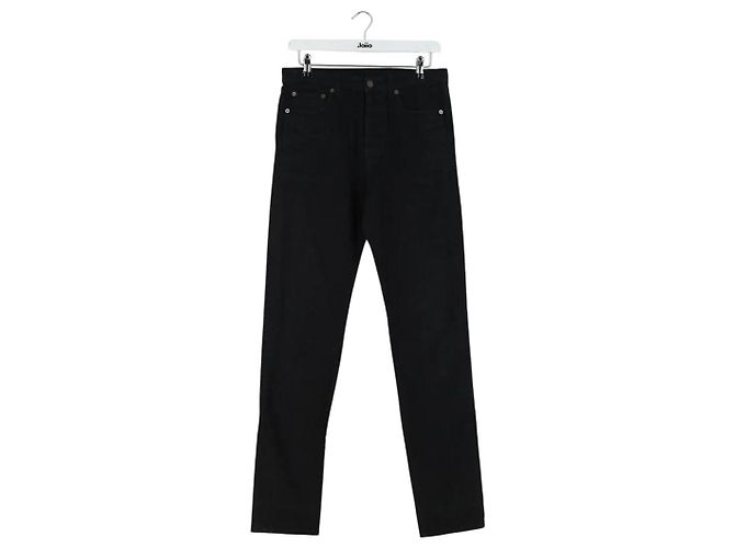Autre Marque Vaqueros rectos Saint Laurent negros de algodón