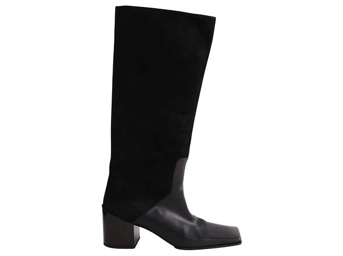 Botas Alaïa de cuero negro