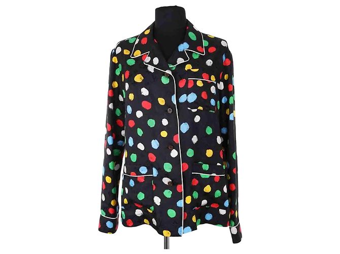 Camicia Louis Vuitton X Yayoi Kusama in seta multicolore