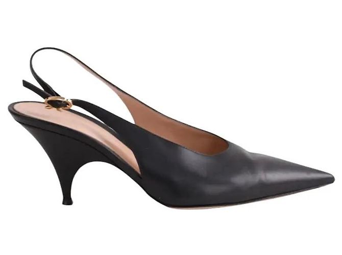Gianvito Rossi Black Leather Heels